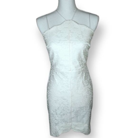 TOPSHOP WHITE DRESS SZ.8 EUC - Picture 4 of 9